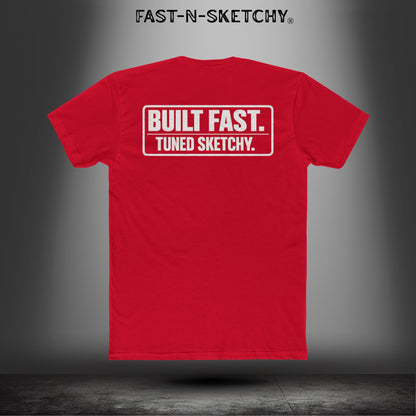 Built Fast, Tuned Sketchy: Bagger Racing Biker Edition Relaxed Classic Tee