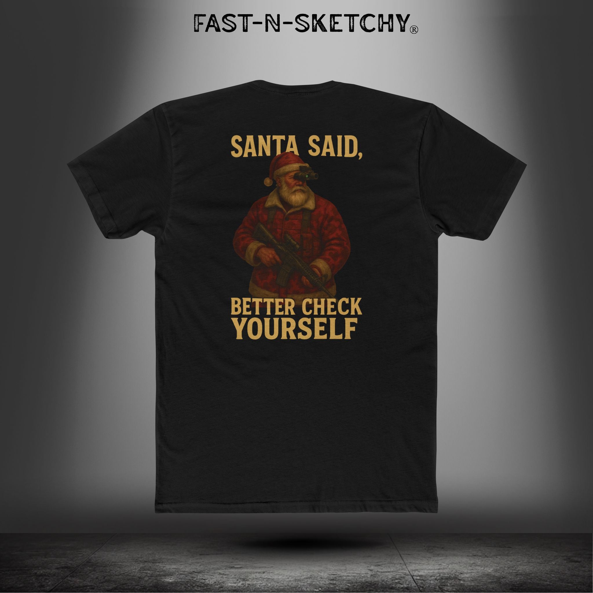 Santa Said, Better Check Yourself: Military Edition Relaxed Classic Tee