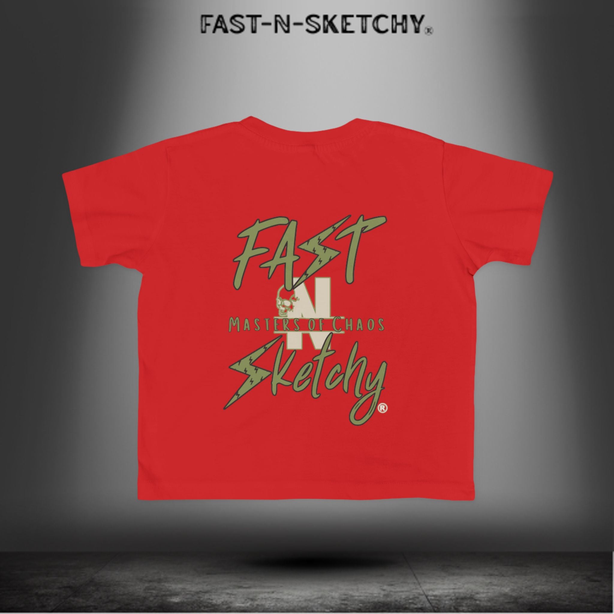 FAST-N-SKETCHY® Mayhem Starter Kit – Toddler Tee | All Gas. No Nap Time. Just Vibes.