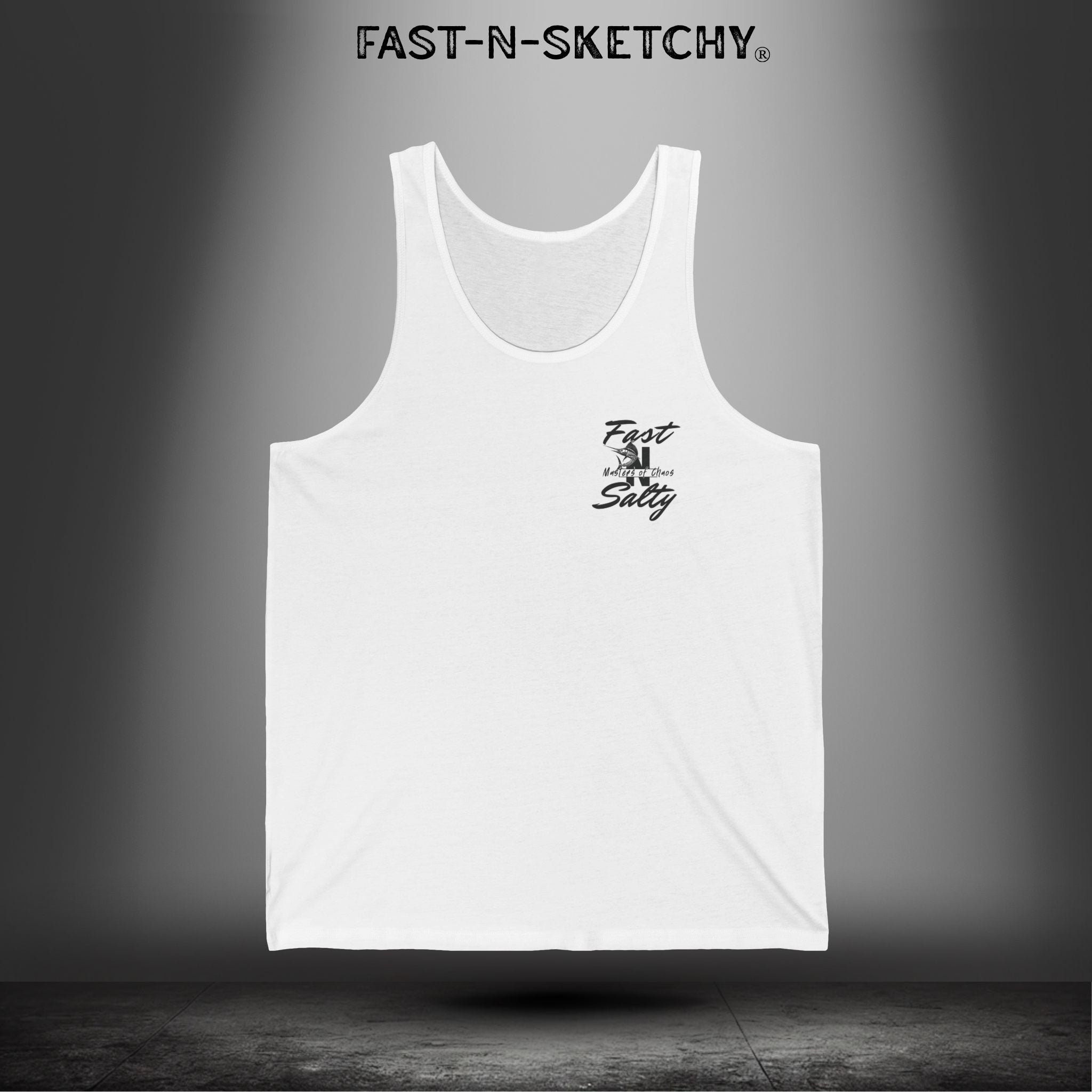 Fast-n-Salty Circle Logo (Black) - Tank Top