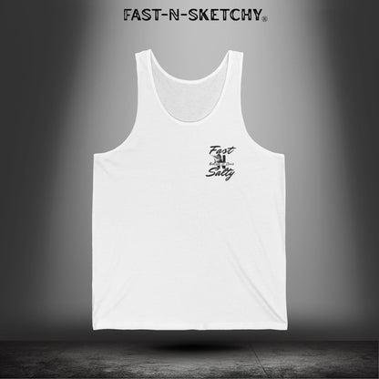 Fast-n-Salty Circle Logo (Black) - Tank Top