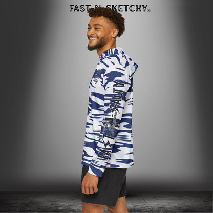 Marlin Camo UV Protection Hoodie — Saltwater Fishing