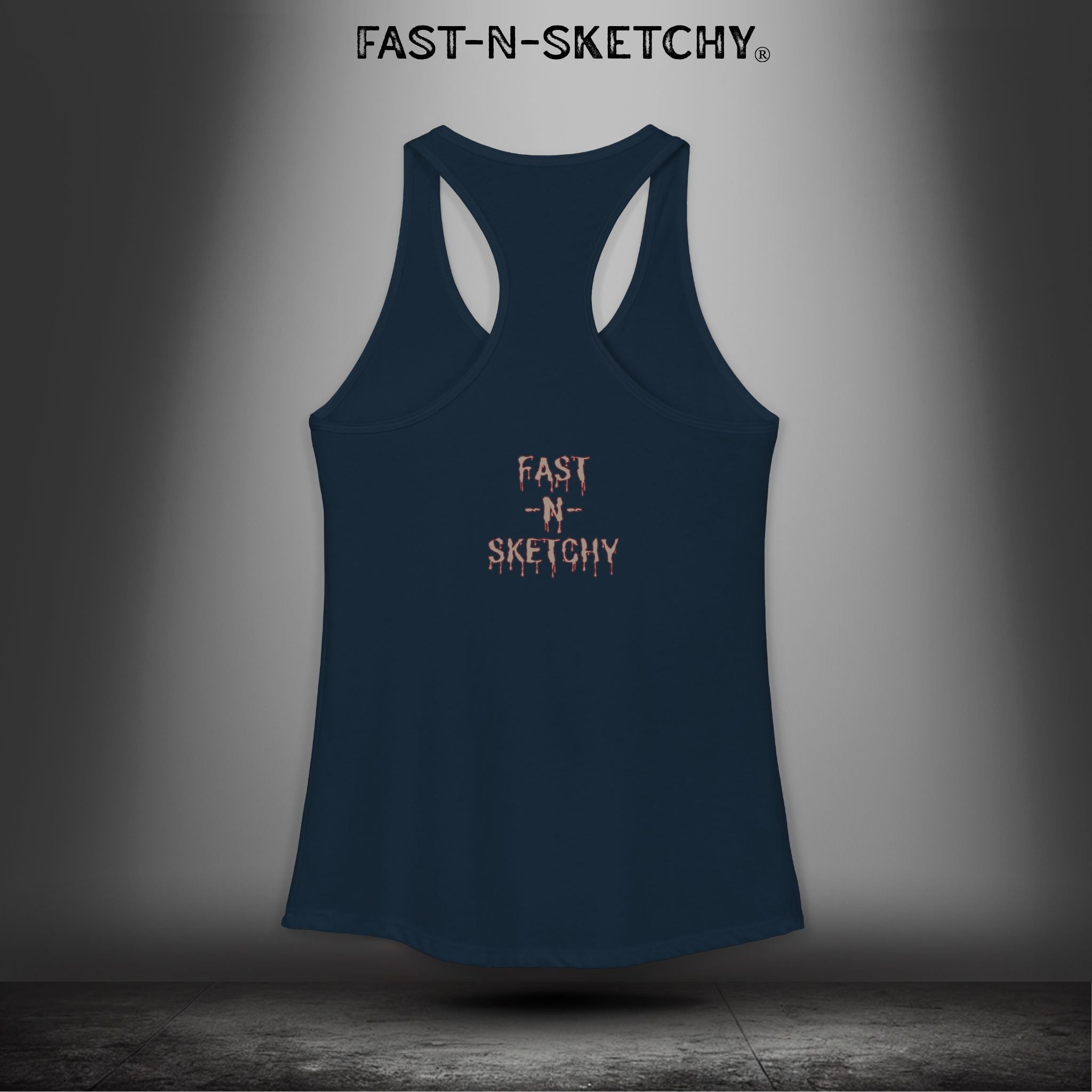 Grippy Sox Grippy Box: FAST-N-SKETCHY - Racerback Tank Top