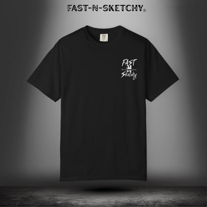 No Face, No Case: FAST-N-SKETCHY - T-Shirt up to 4XL (Multiple Colors)