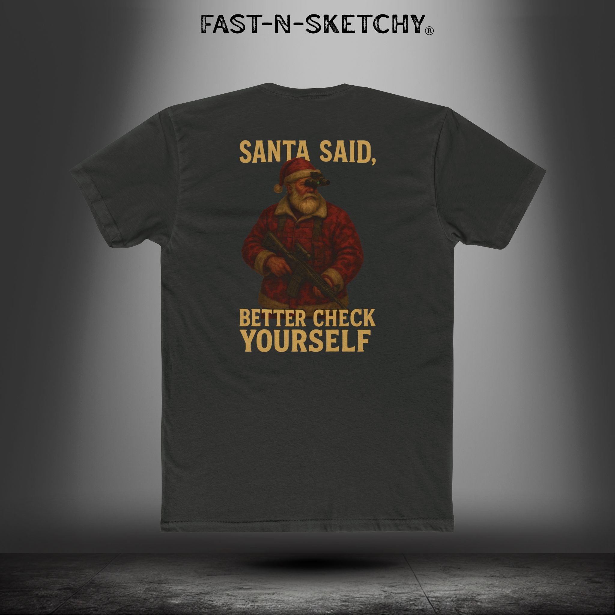 Santa Said, Better Check Yourself: Military Edition Relaxed Classic Tee