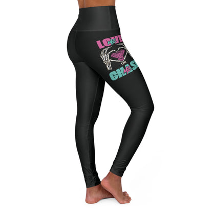 LOVE ME OR CHASE ME - FAST-N-SEXY™: Bold Graphic High Waisted Yoga Leggings - Push Your Limits