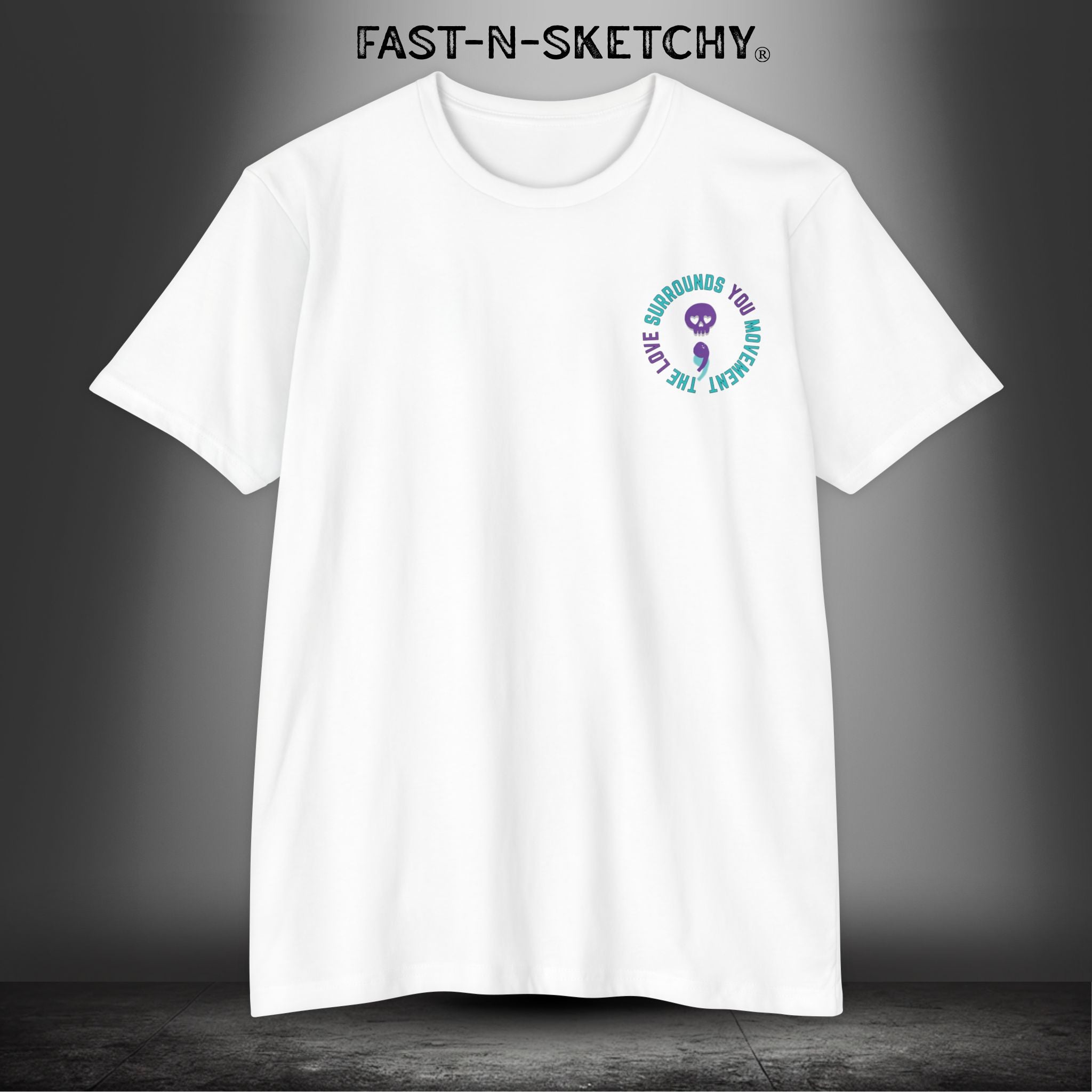 Stay Suicide Prevention Flag T-Shirt | Love Surrounds You | Ride Out of the Darkness | Mental Health Awareness - LSY