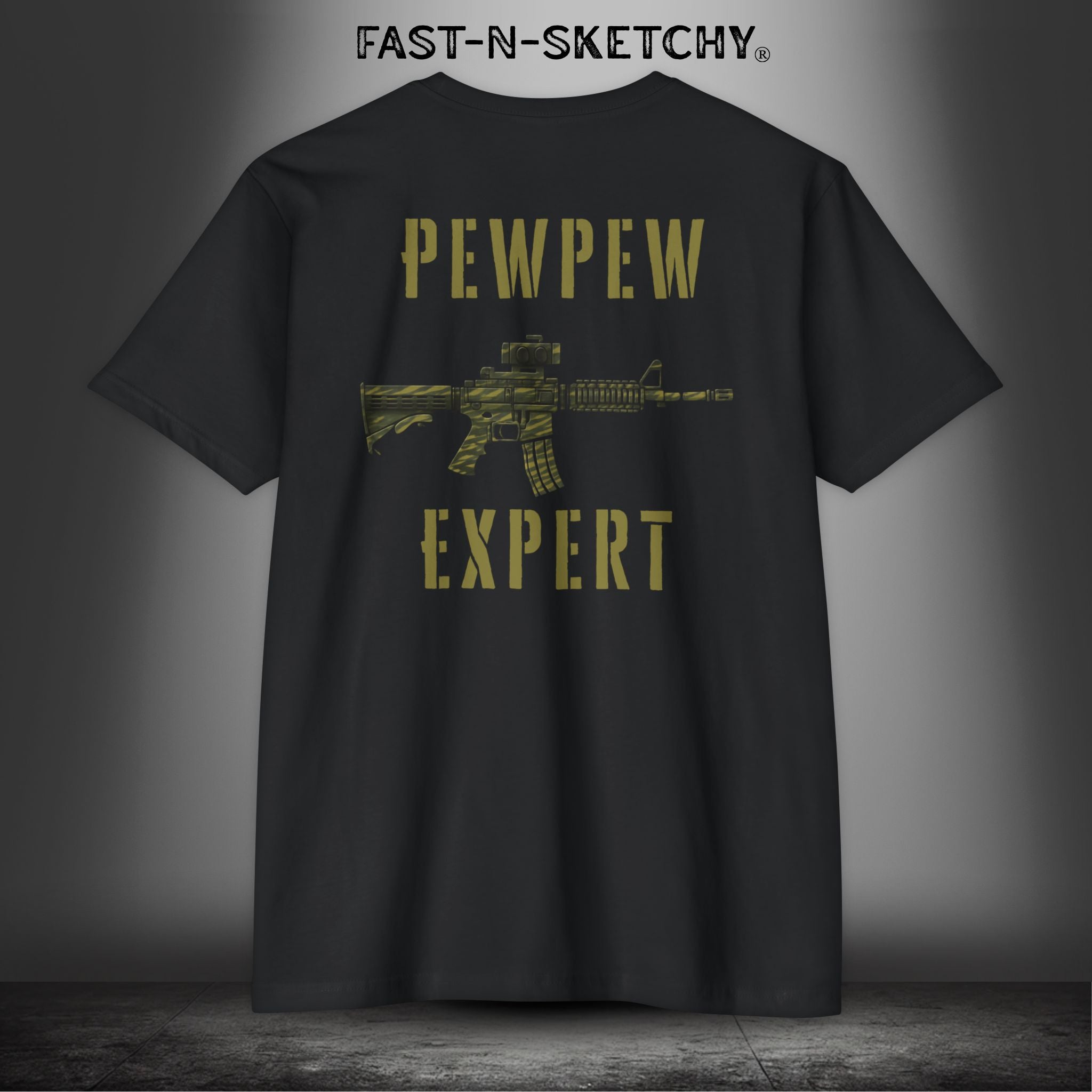 PewPew Expert: Military Edition Premium Fitted Tee