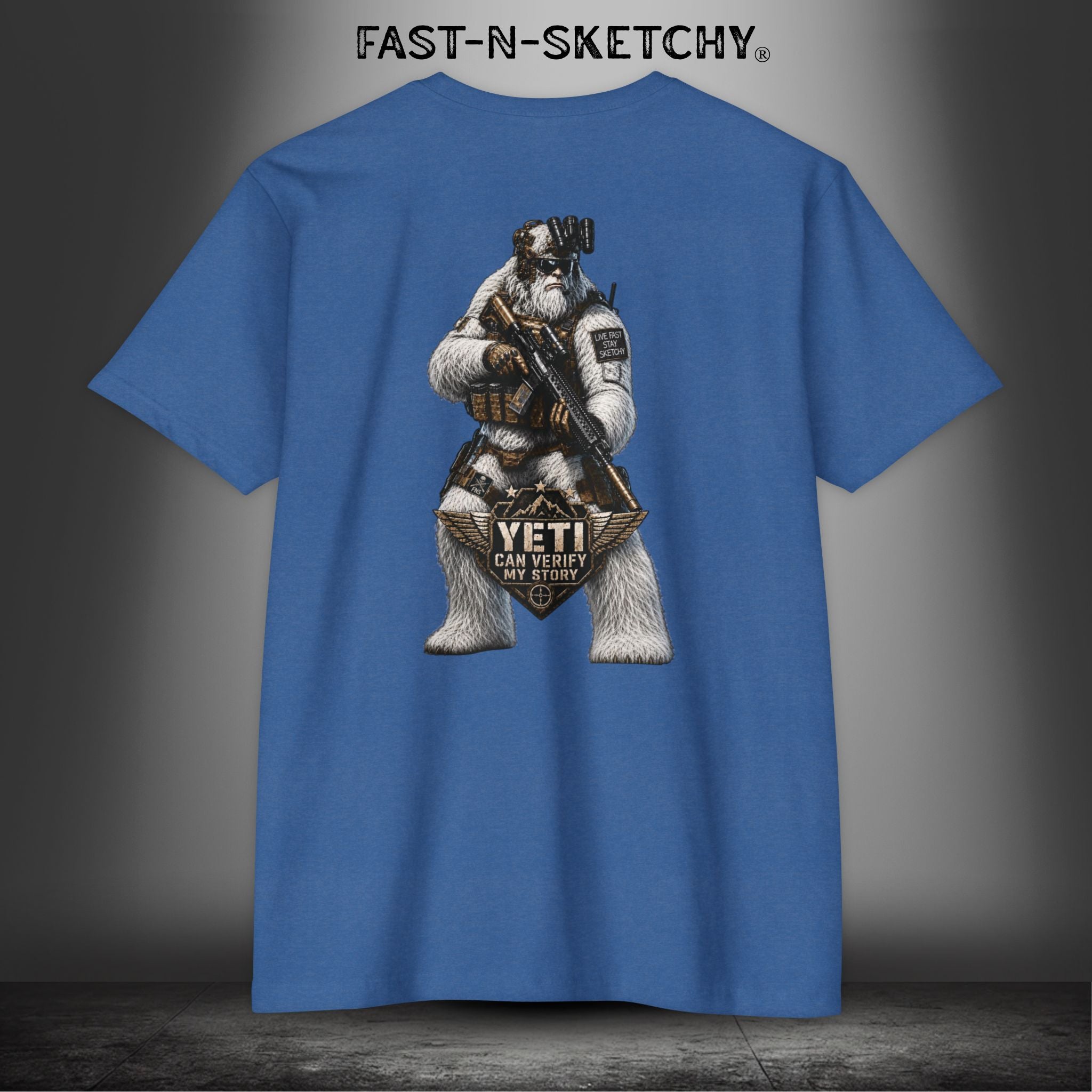 Yeti Can Verify My Story: Military Edition Tee