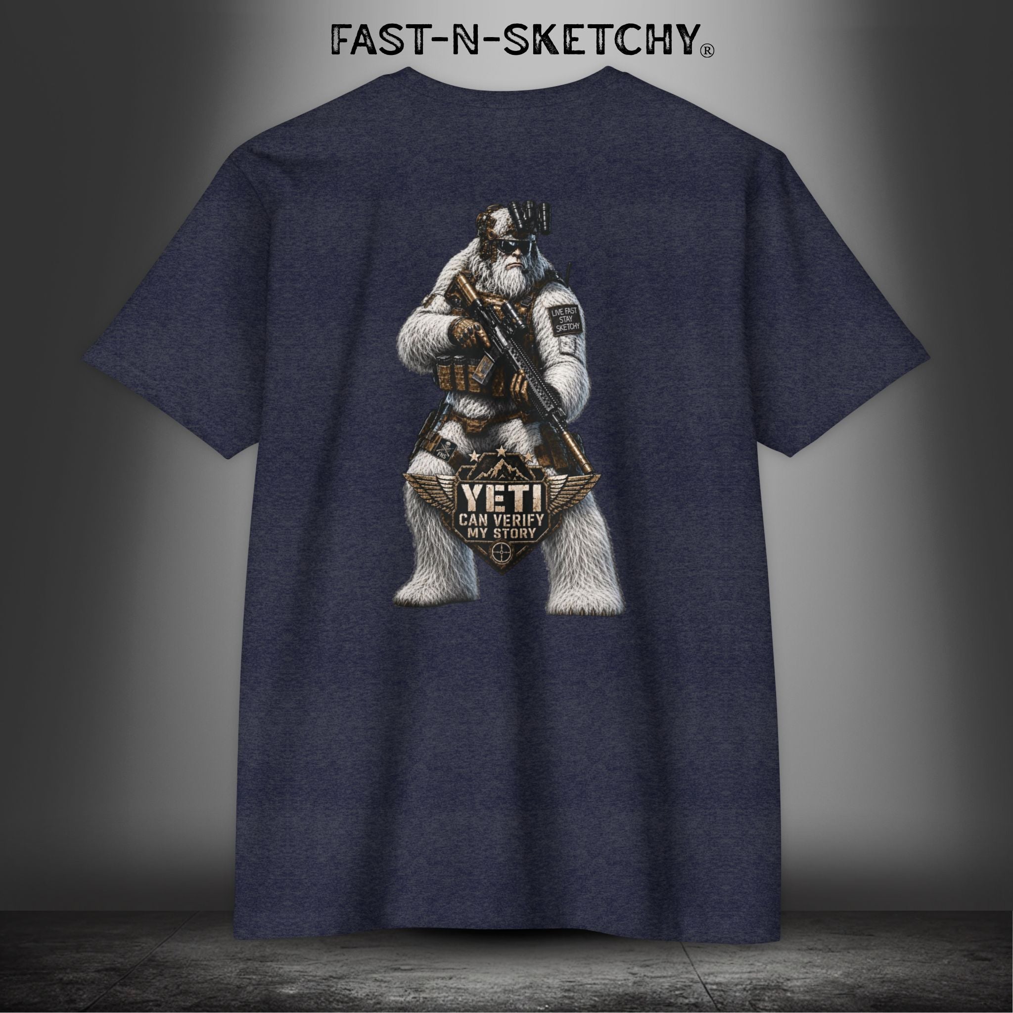 Yeti Can Verify My Story: Military Edition Tee