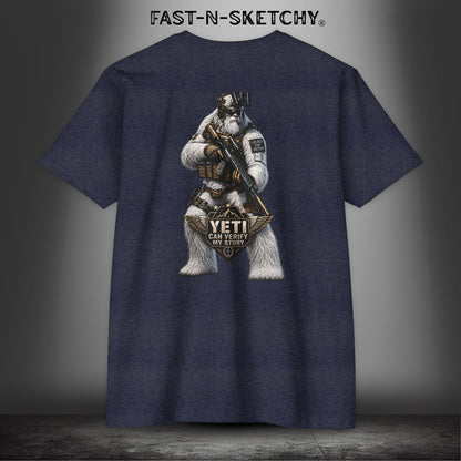Yeti Can Verify My Story: Military Edition Tee