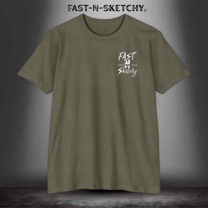 No Face, No Case: Biker Edition Premium Fitted Tee (Colors)