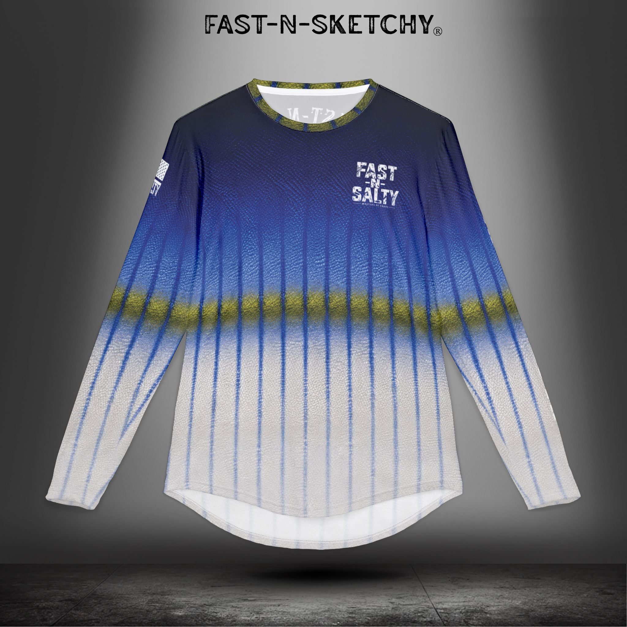 Marlin Camo Fast-N-Salty UV Protection Long Sleeve Shirt