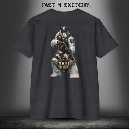 Yeti Can Verify My Story: Military Edition Tee