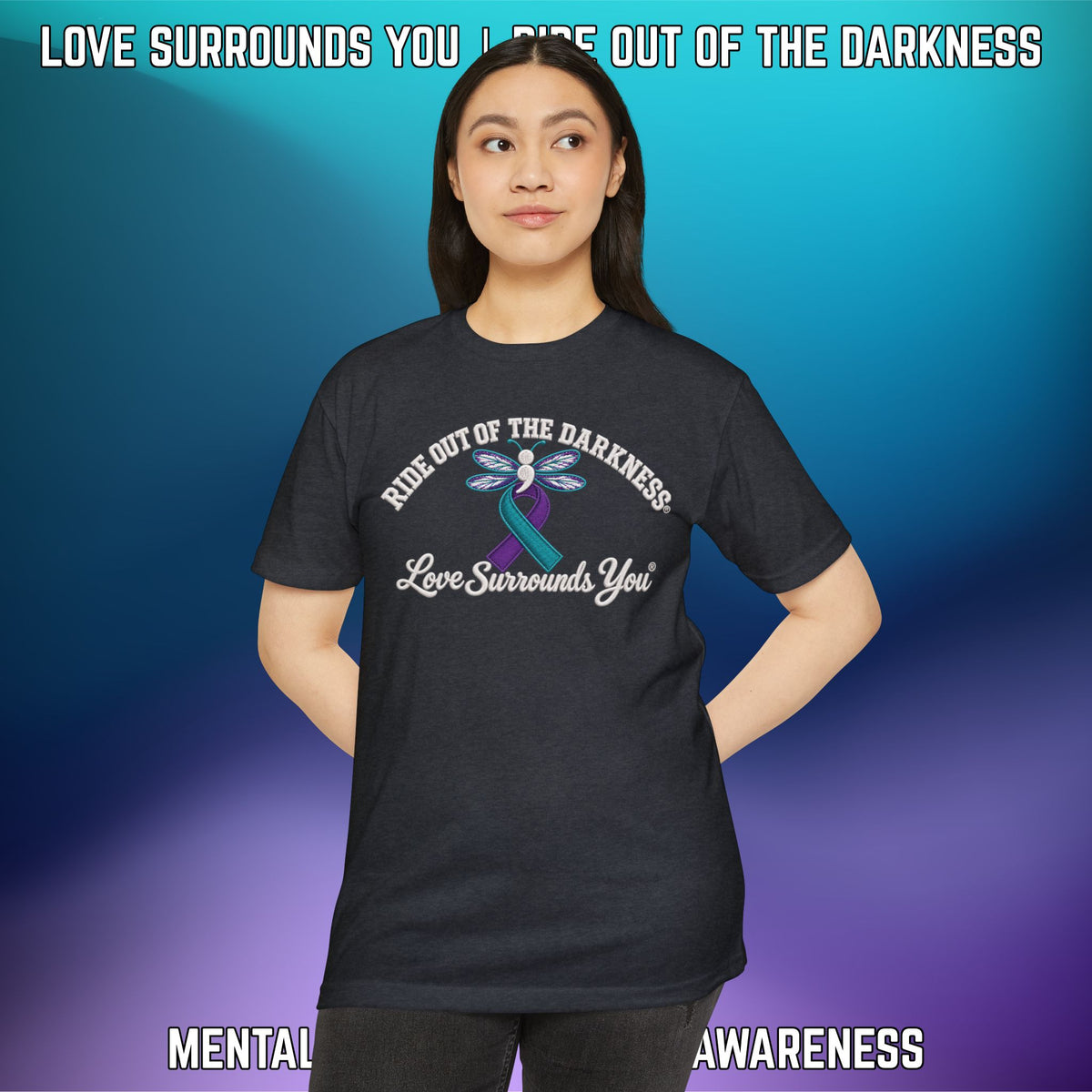 Ride Out of the Darkness Suicide Awareness T-Shirt — LSY