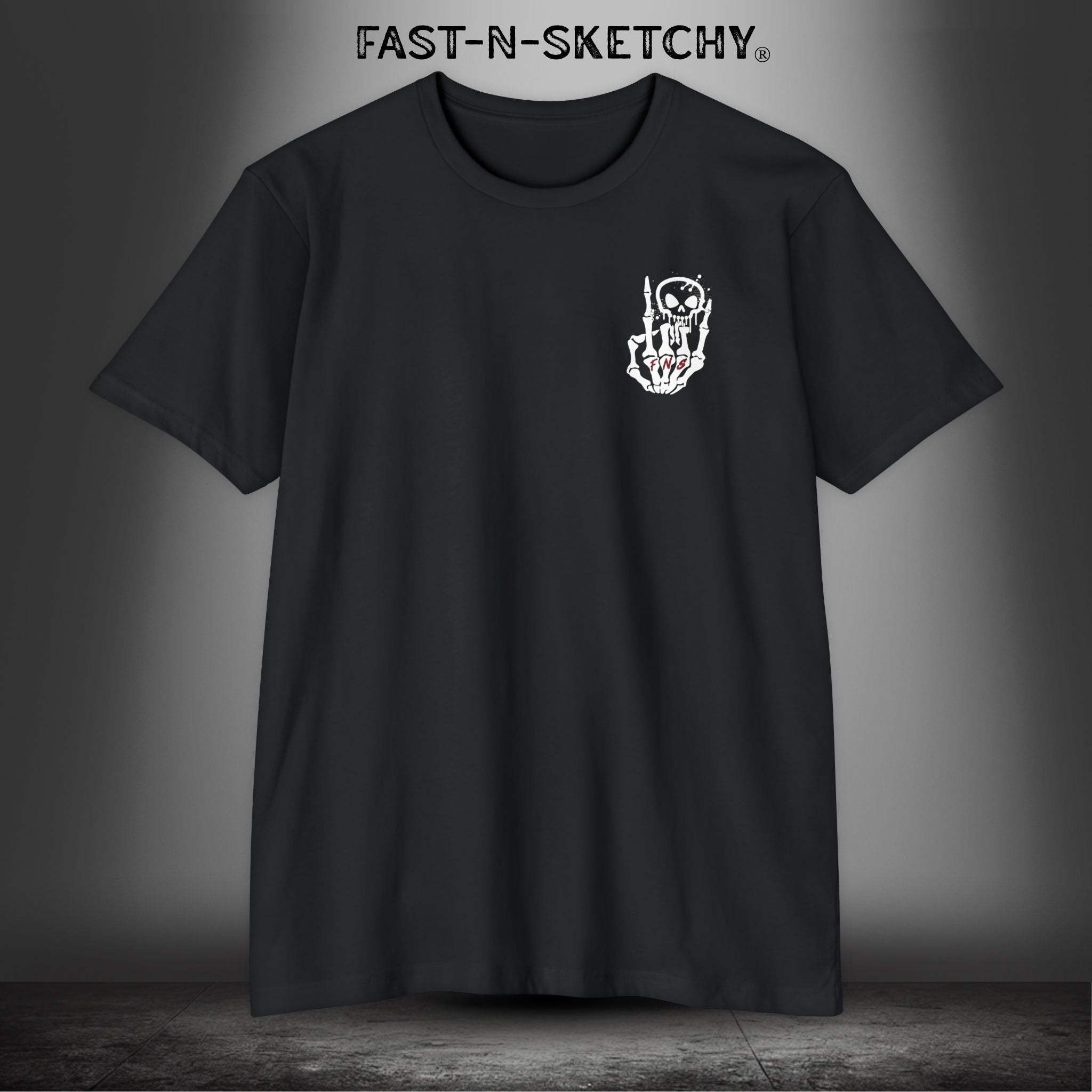 Fast-N-Sketchy Logo Premium Fitted Tee
