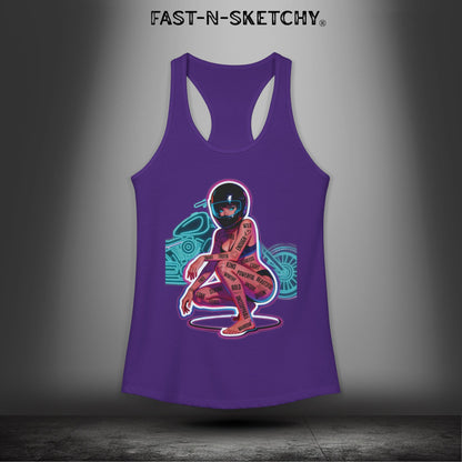 I am Enough: FAST-N-SEXY - Racerback Tank Top