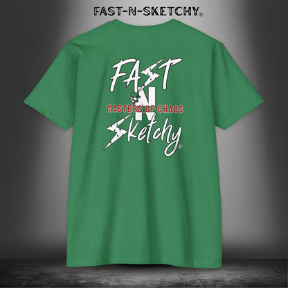 Fast-N-Sketchy Logo Premium Fitted Tee