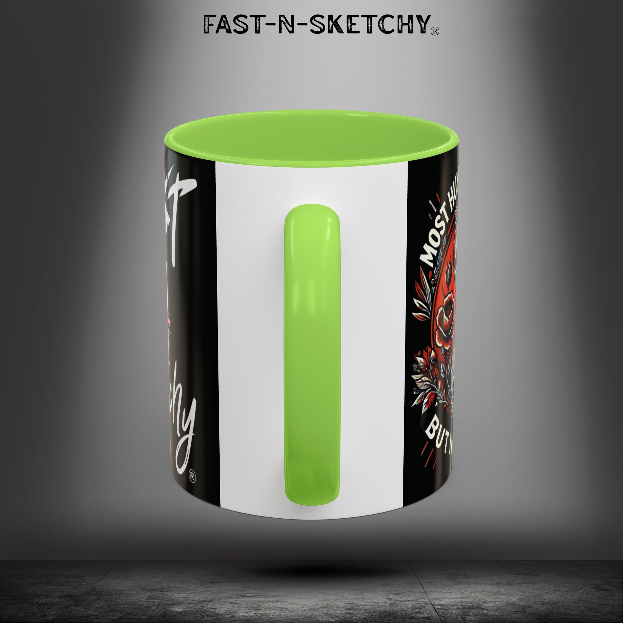 Mugs - MOST HUMANS ARE ALIVE BUT NEVER LIVE - FAST-N-SKETCHY®