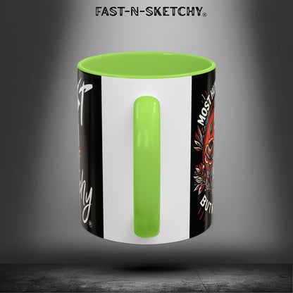 Mugs - MOST HUMANS ARE ALIVE BUT NEVER LIVE - FAST-N-SKETCHY®