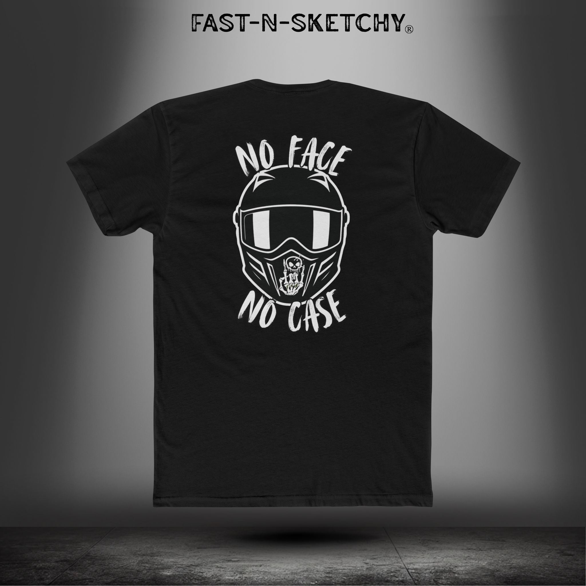 No face, No Case: Biker Edition Relaxed Classic Tee