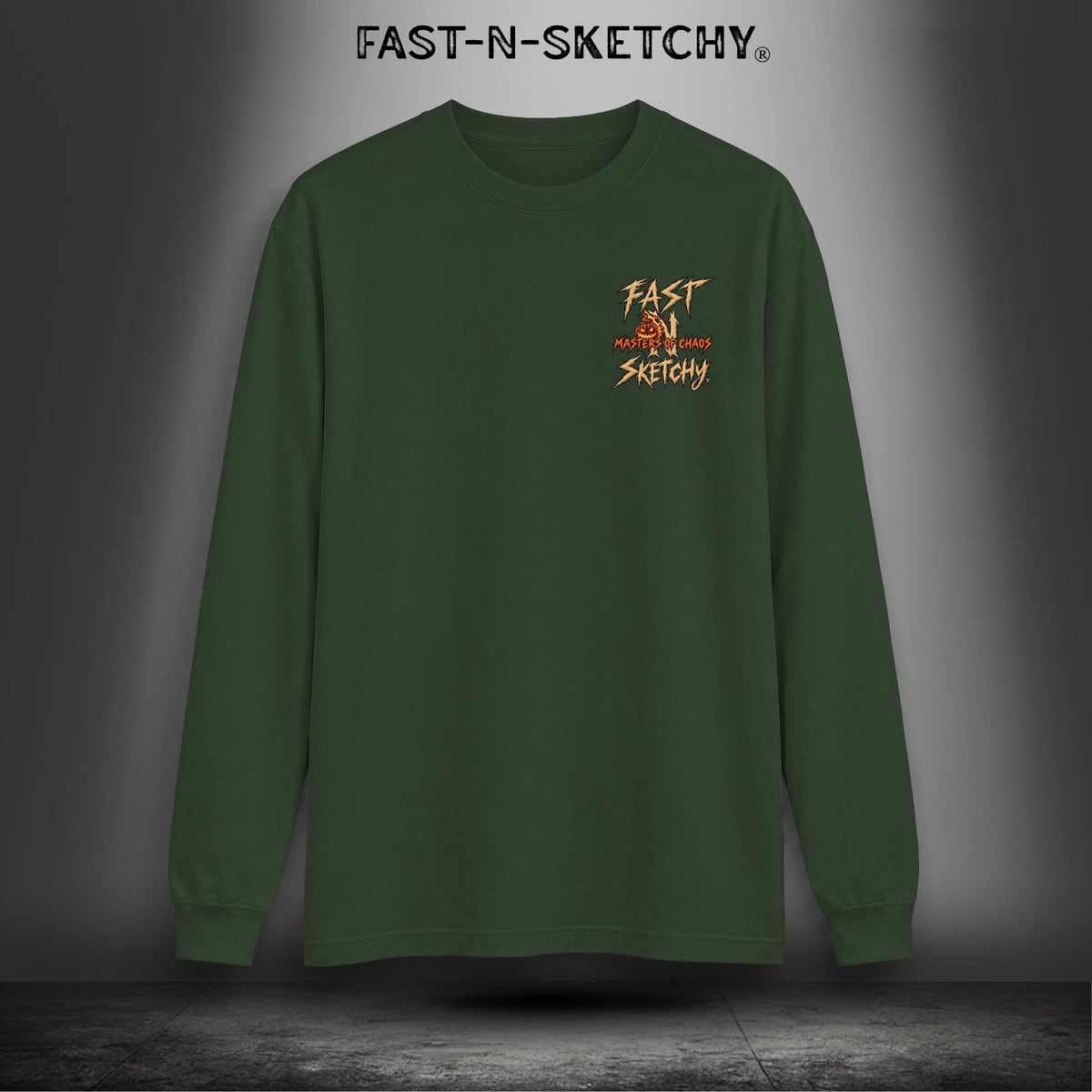 "Head Wanted" Headless Horseman Biker Edition Halloween Funny Long-sleeve Tee