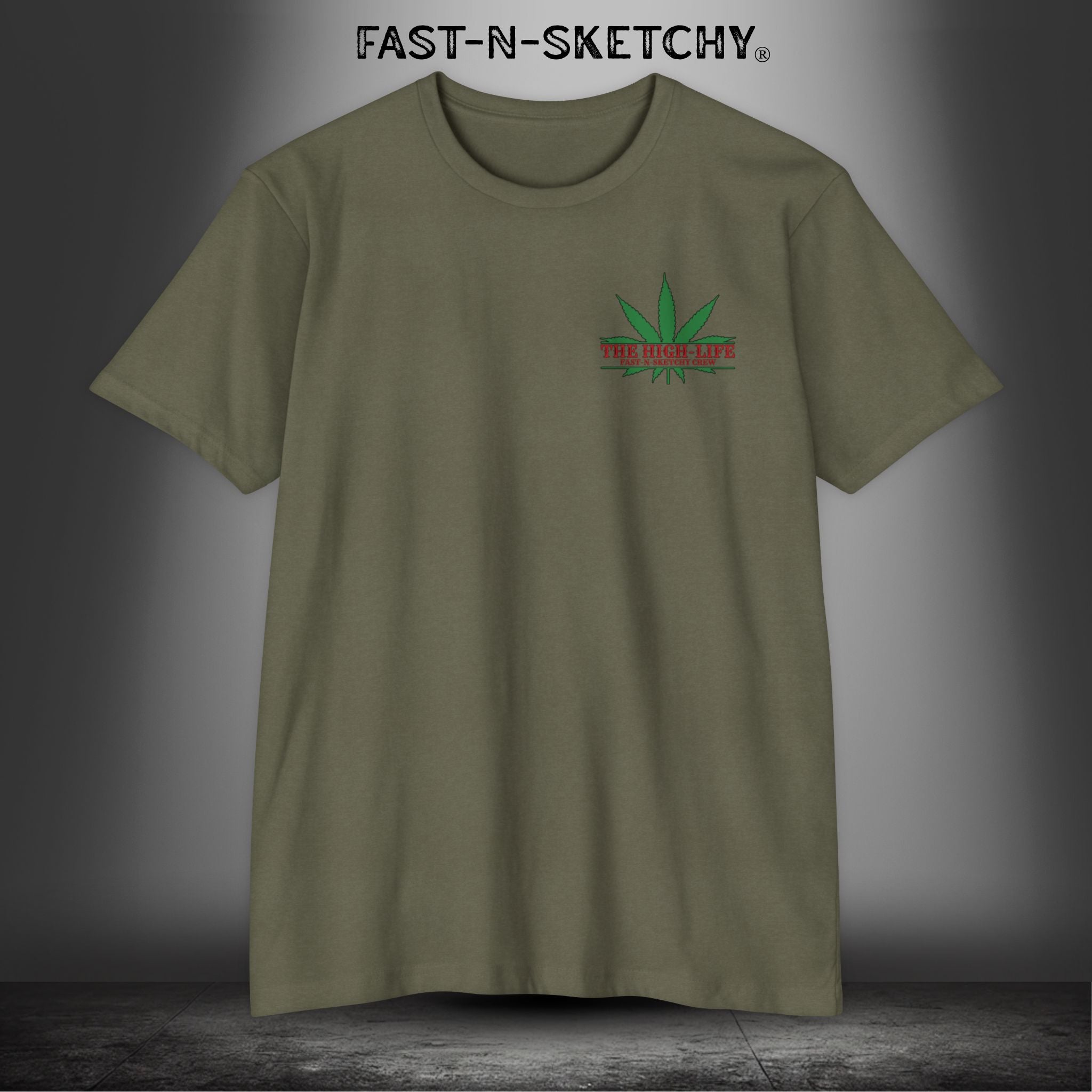 The Highlife: Roll Fatties & Bang Baddies: Biker Edition Premium Fitted Tee