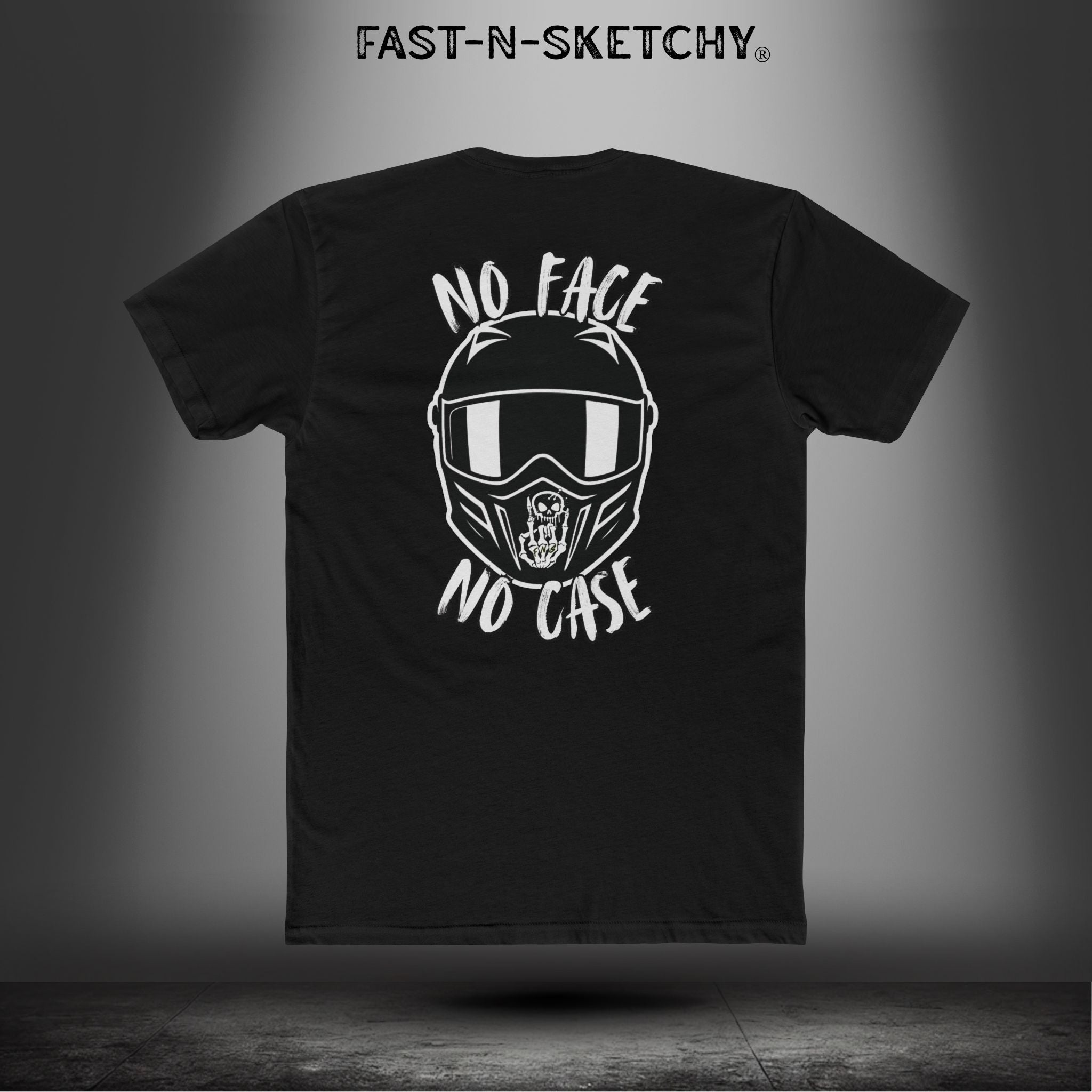 No Face, No Case: Biker Edition Relaxed Classic Tee (S-5XL)