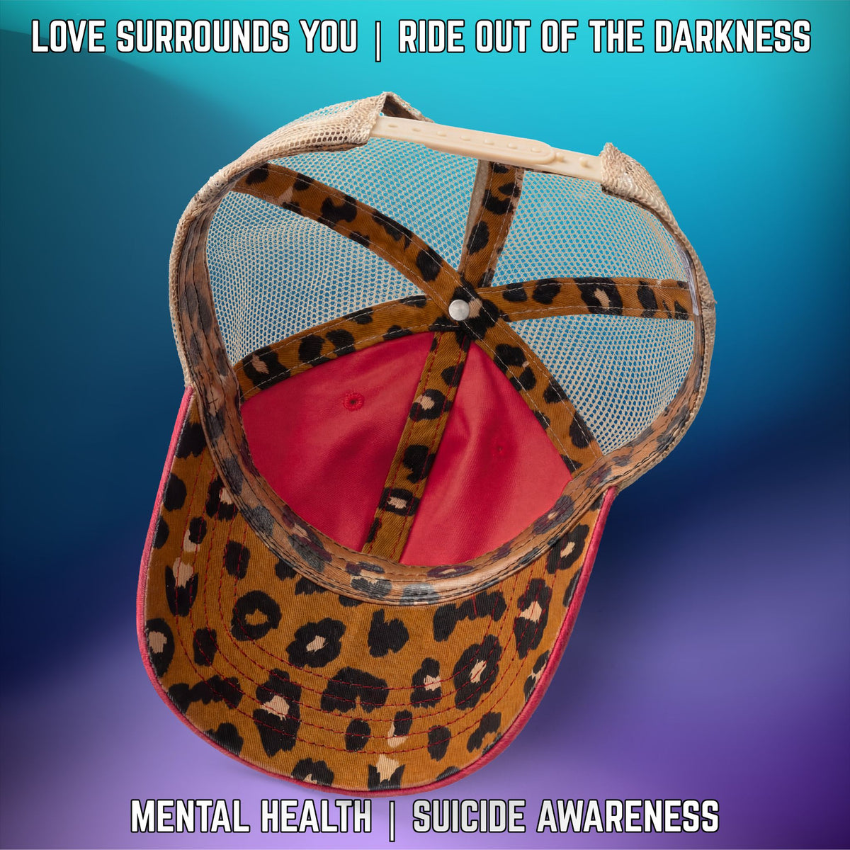 If You're Looking for a Sign.... Suicide Awareness Women's Washed Mesh-Back Cap with High Ponytail Hole - LSY