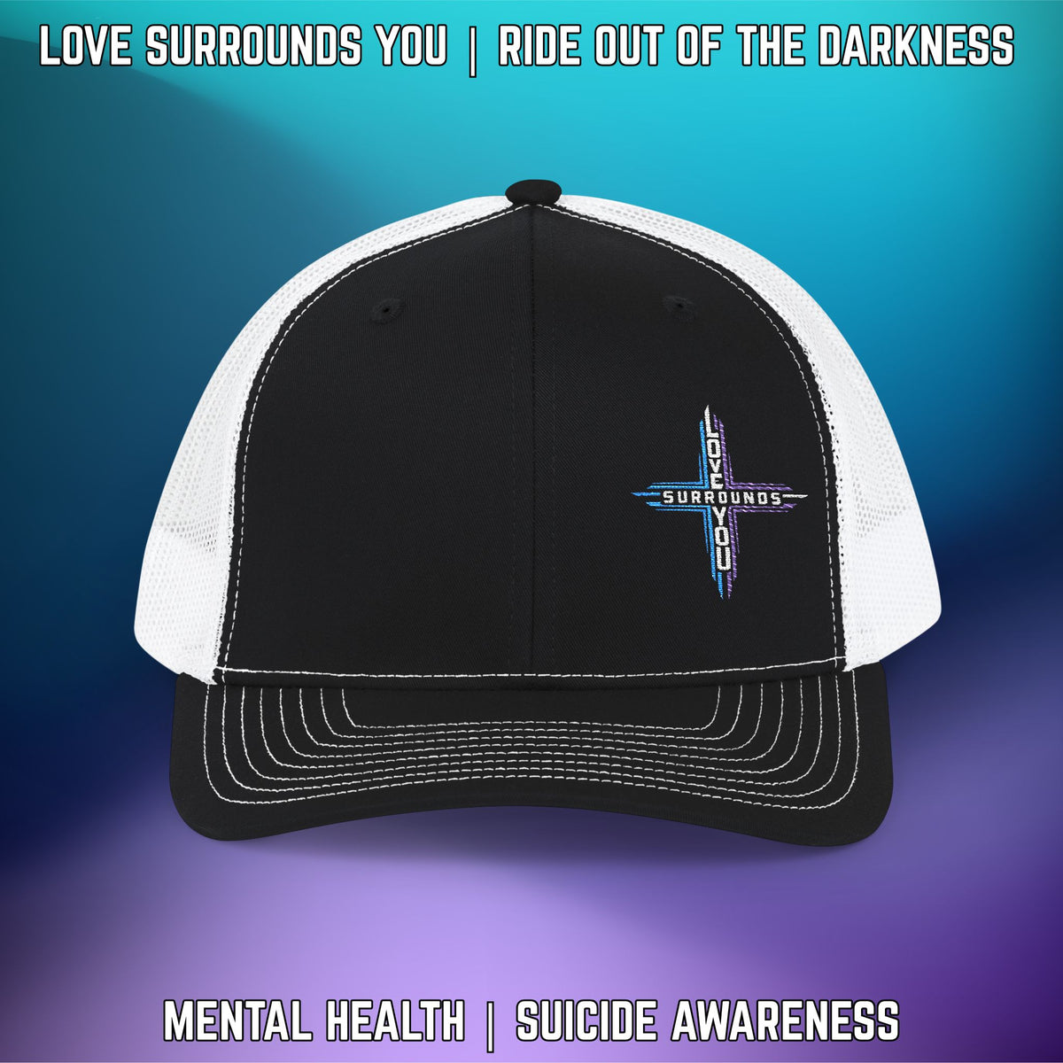 Cross 'Love Surrounds You' Suicide Awareness Snapback - LSY