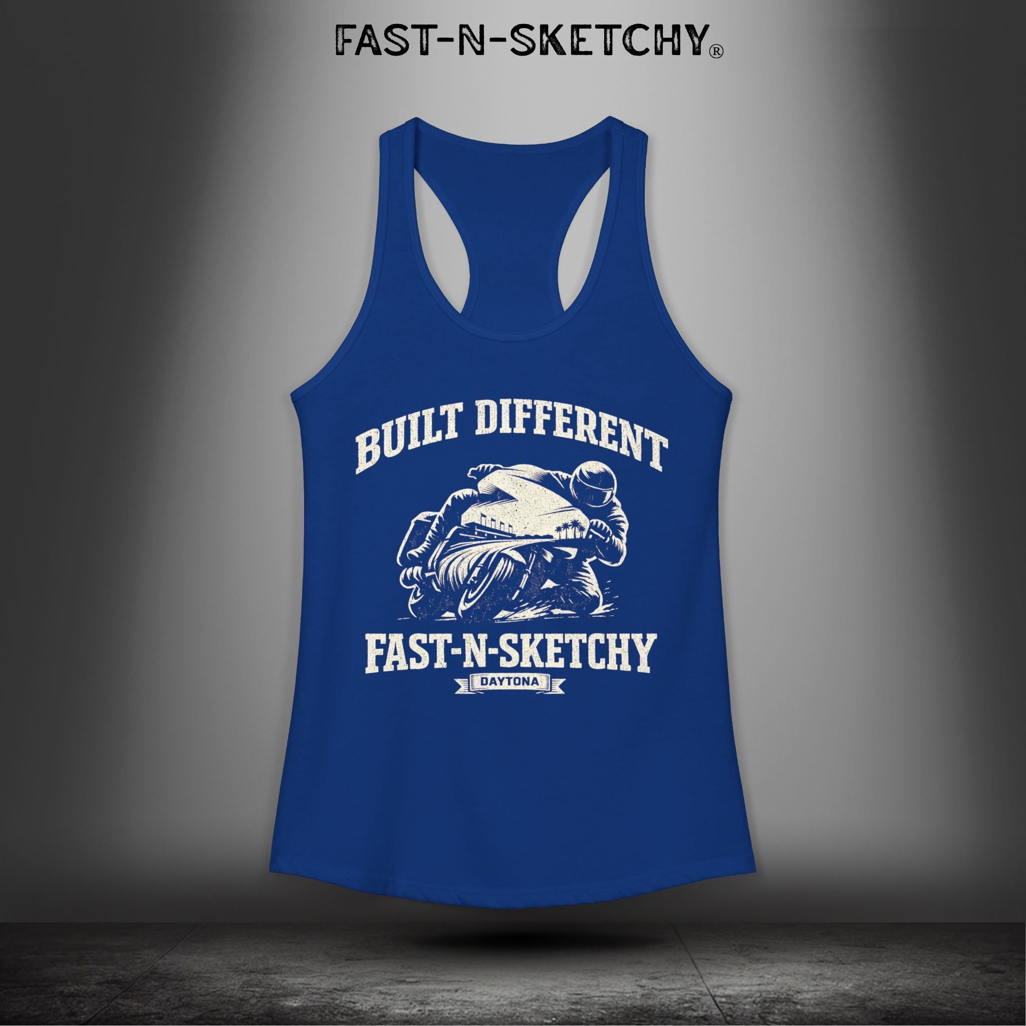 Built Different: Daytona Bike Week Bagger Racing Biker Edition Razorback Tank