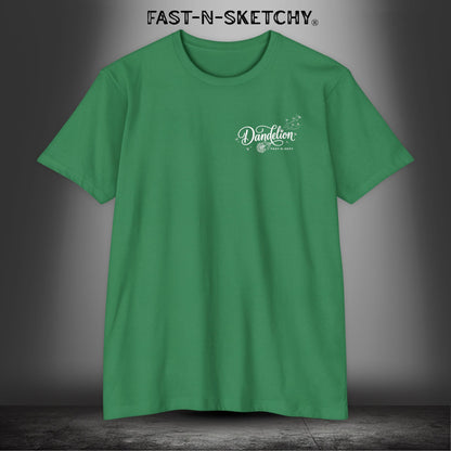 Dandelion: Born To Live Free, Riding on a Breeze - Biker Edition Premium Fitted Tee