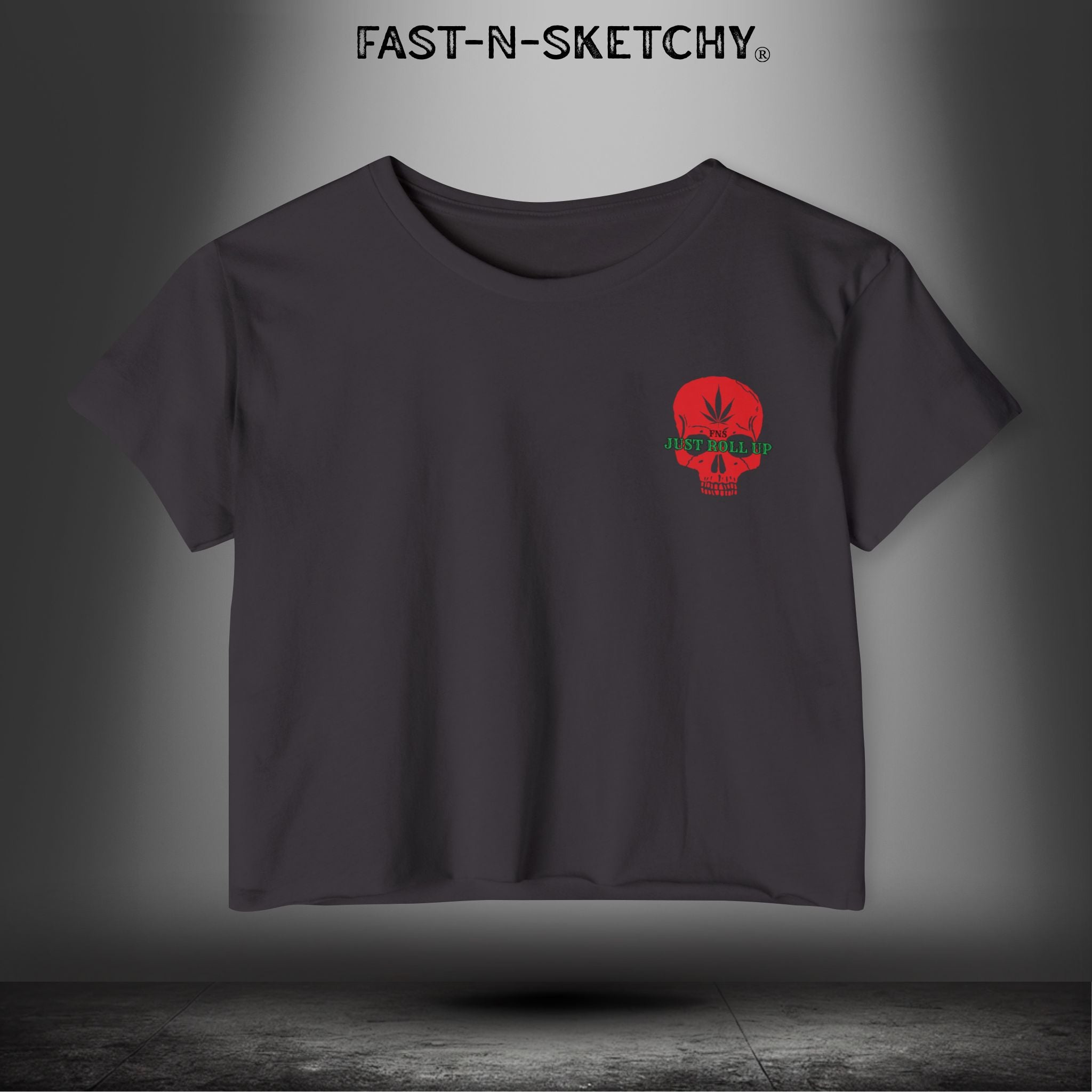 FREE MIND, FREE SOUL, JUST ROLL UP BY STONEY: Crop T-shirt