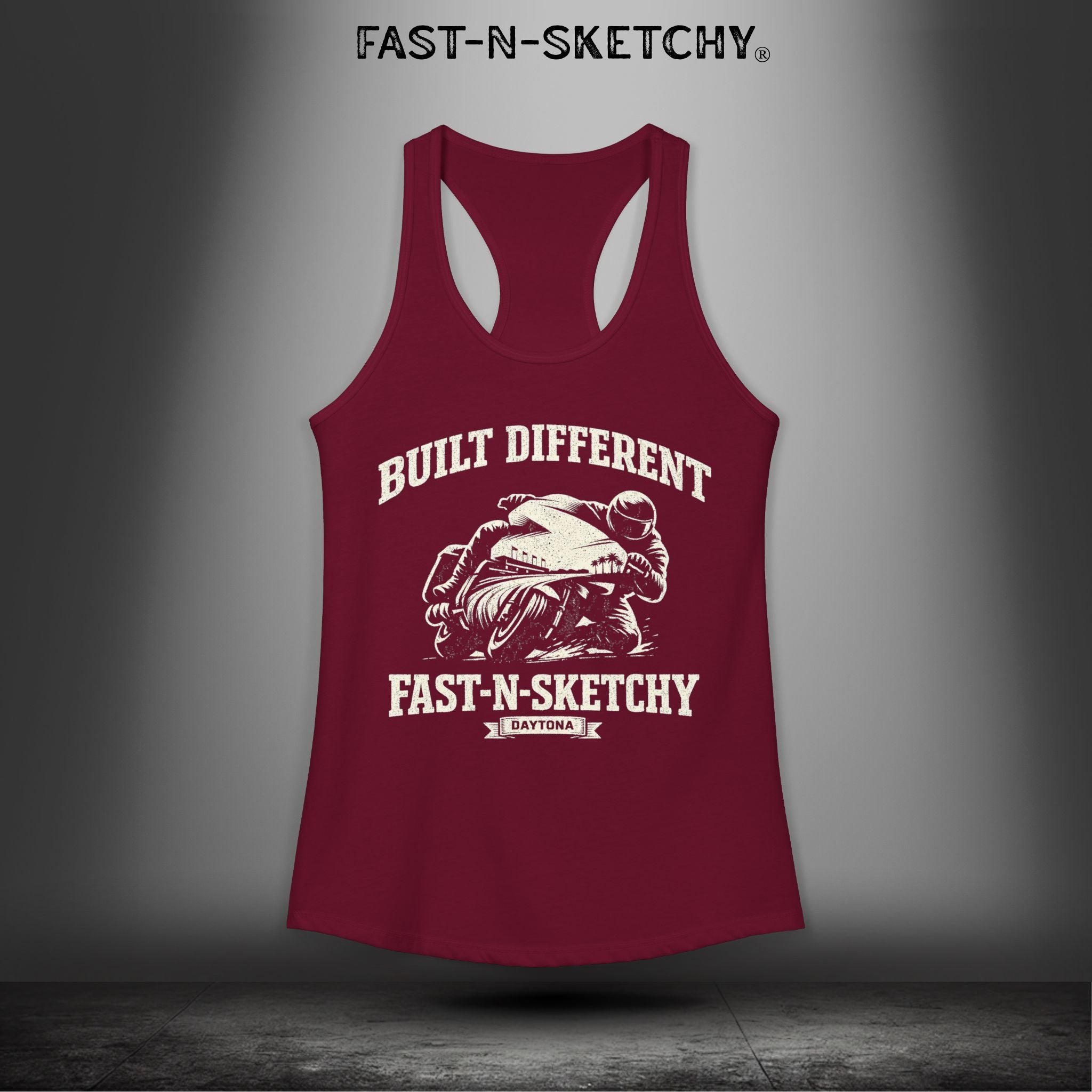 Built Different: Daytona Bike Week Bagger Racing Biker Edition Razorback Tank