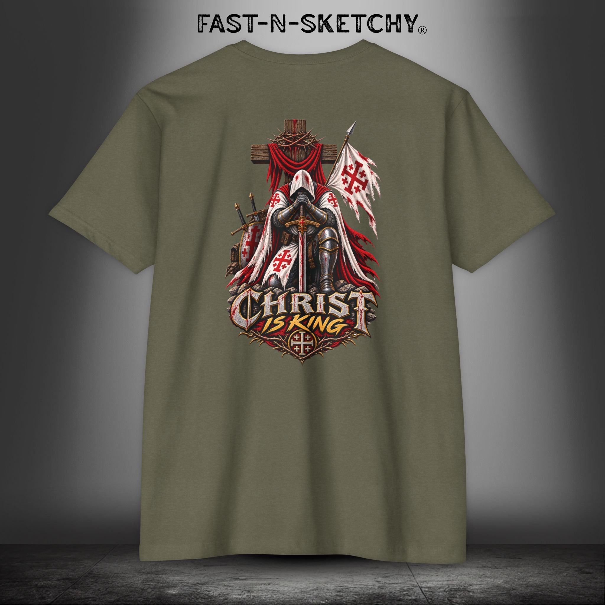 Crusaders' Christ Is King Tee: Military Edition