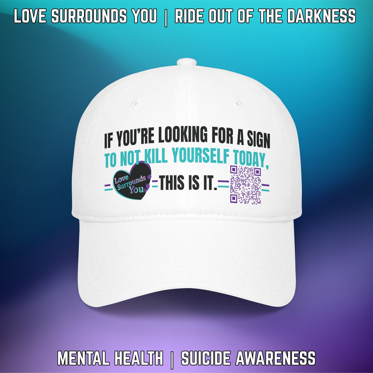 If You’re Looking for a Sign…This Is It QR Code Low Profile Baseball Cap - LSY