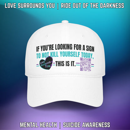 If You’re Looking for a Sign…This Is It QR Code Low Profile Baseball Cap - LSY