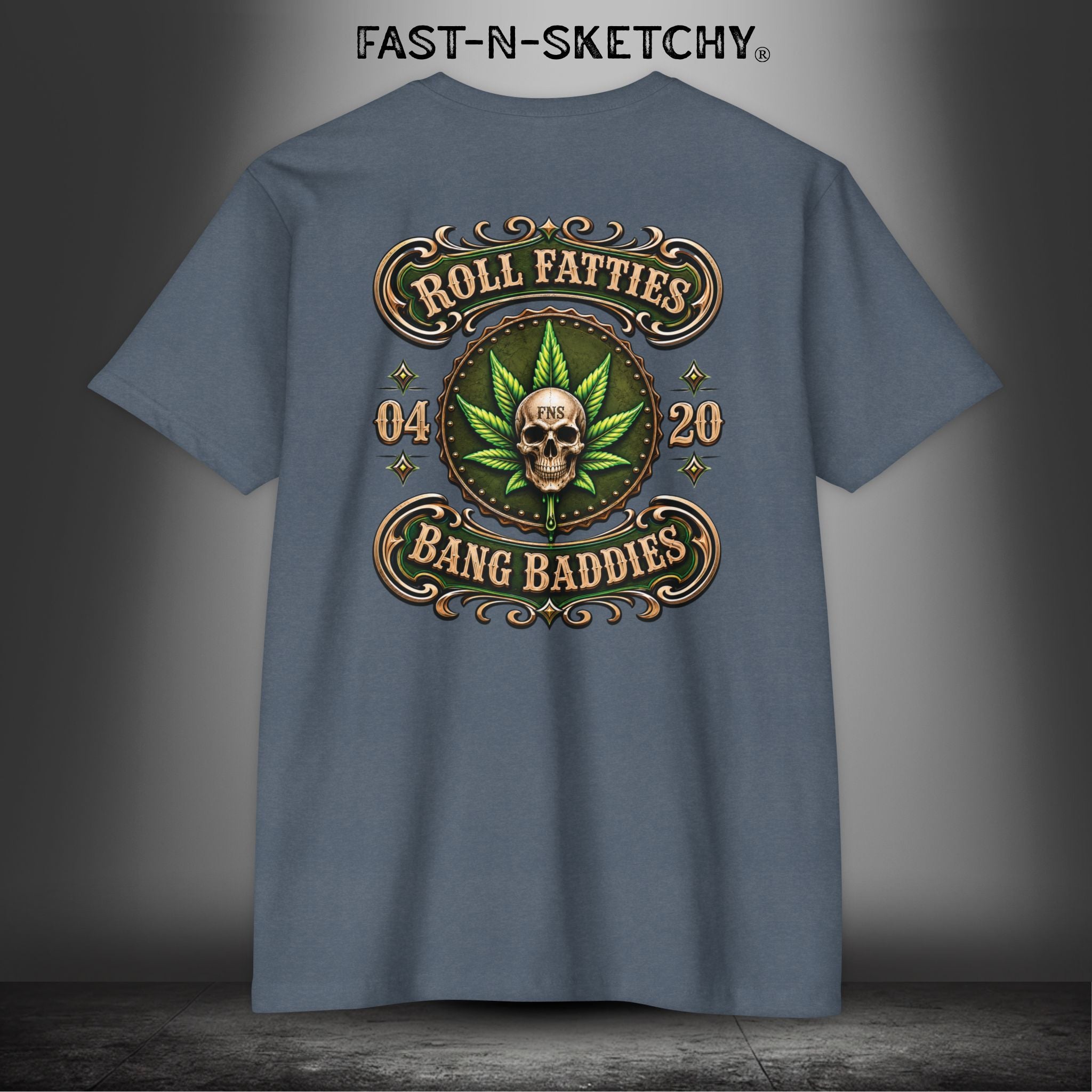 The Highlife: Roll Fatties & Bang Baddies: Biker Edition Premium Fitted Tee