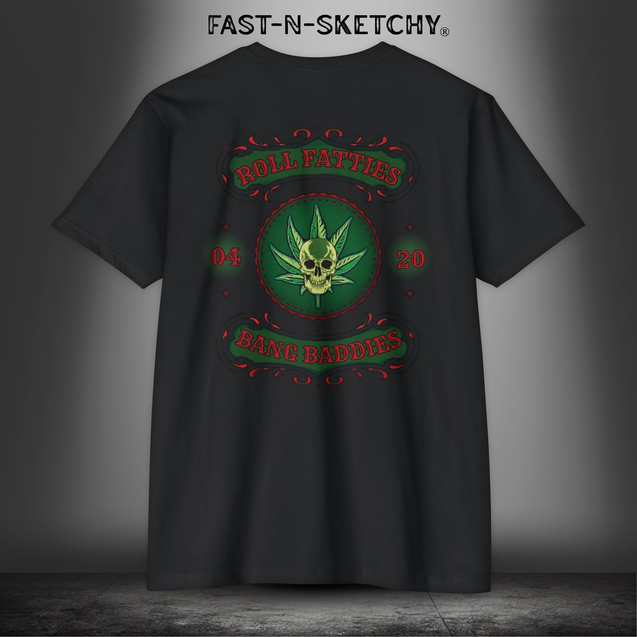 The Highlife: Roll Fatties & Bang Baddies: Biker Edition Premium Fitted Tee