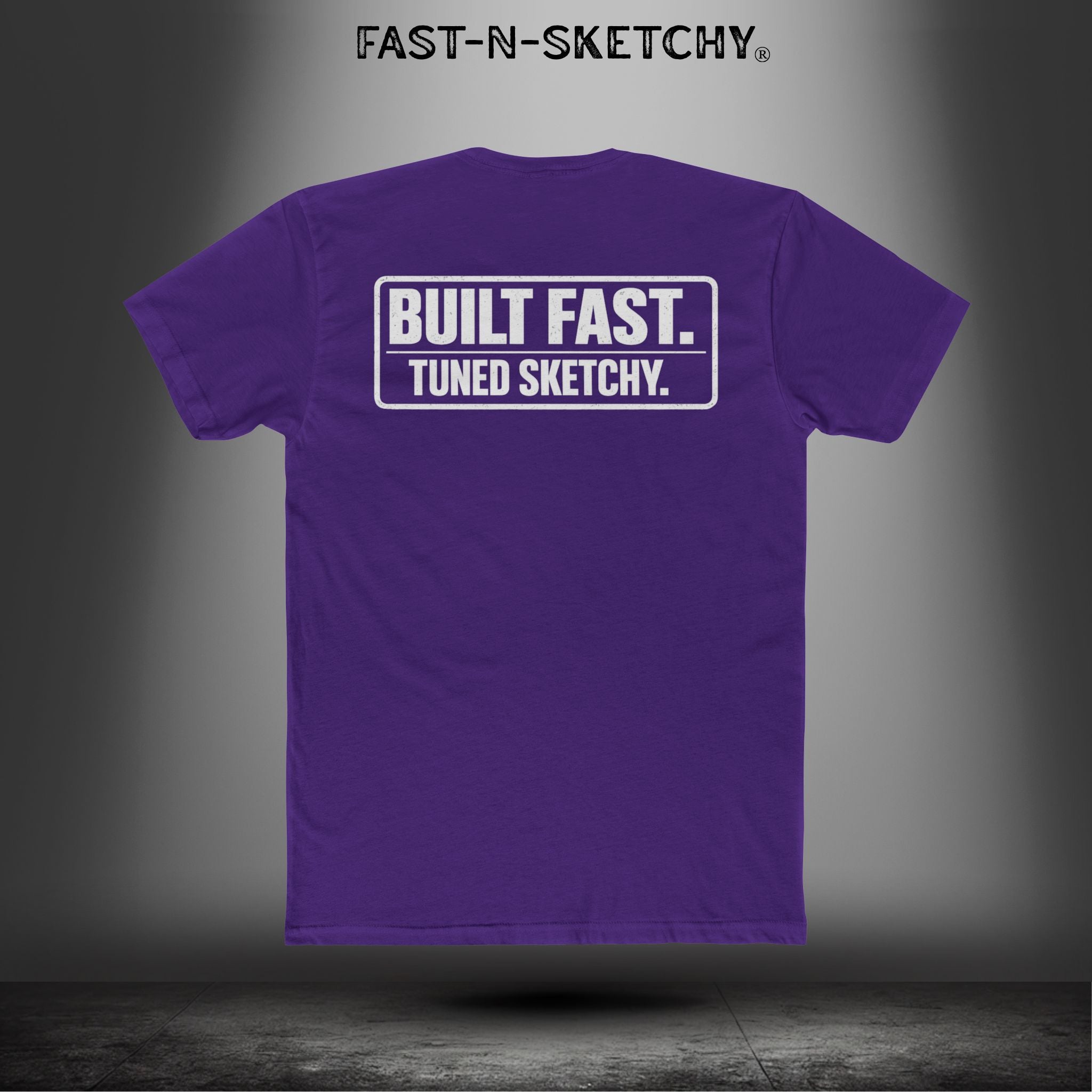 Built Fast, Tuned Sketchy: Bagger Racing Biker Edition Relaxed Classic Tee