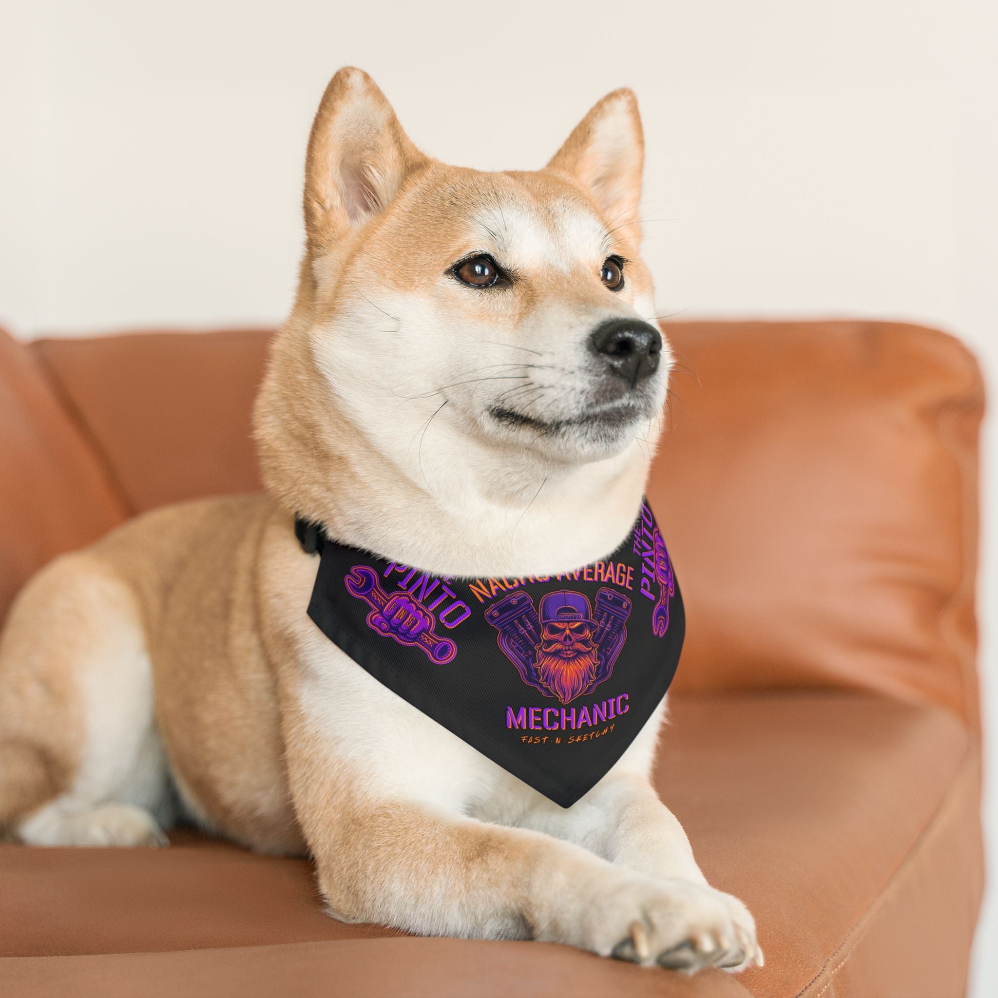 The Pinto: Nacho Average Mechanic Pet Bandana Collar