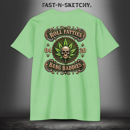 The Highlife: Roll Fatties & Bang Baddies: Biker Edition Premium Fitted Tee