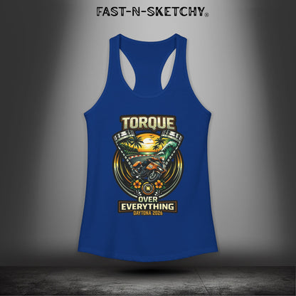 Torque Over Everything: Daytona Bike Week Bagger Racing Biker Edition Razorback Tank