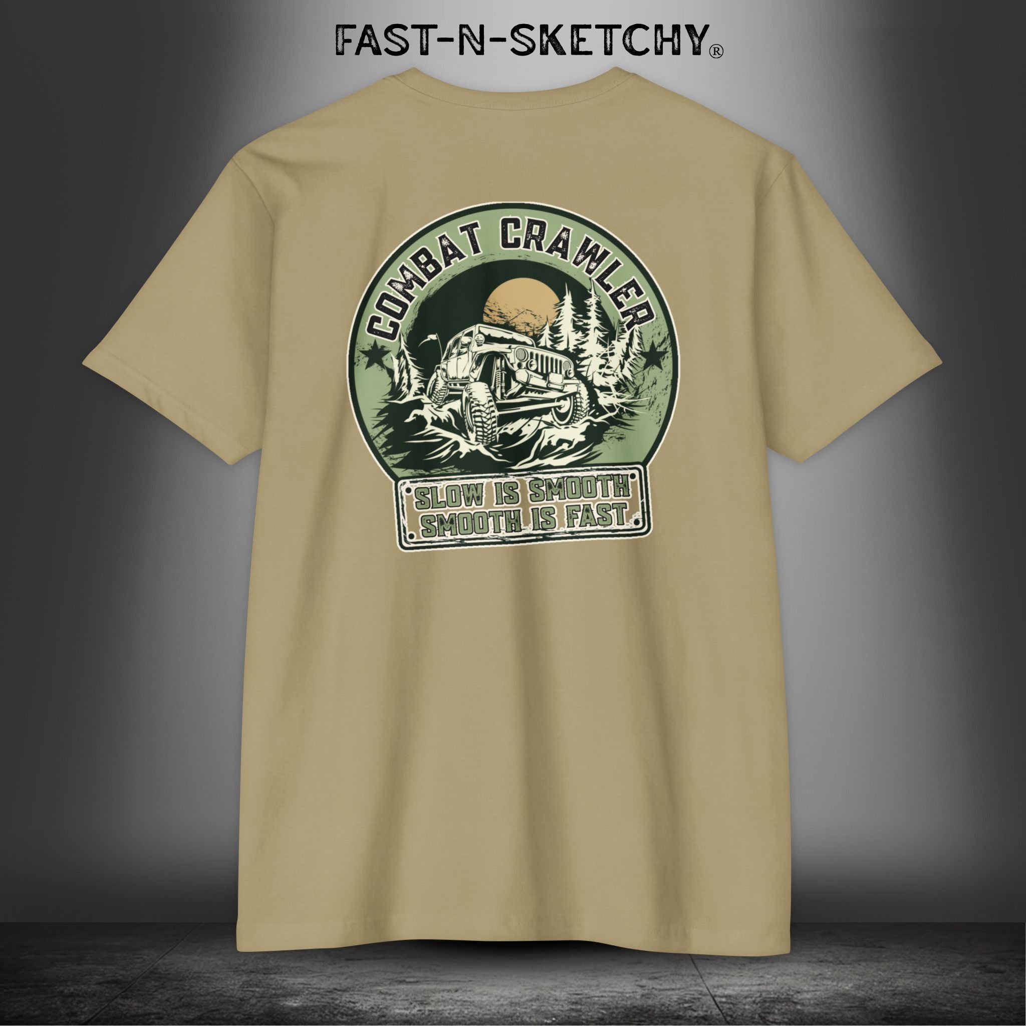 Combat Crawler - Slow is Smooth, Smooth is Fast (Jeep Edition) - T-Shirt