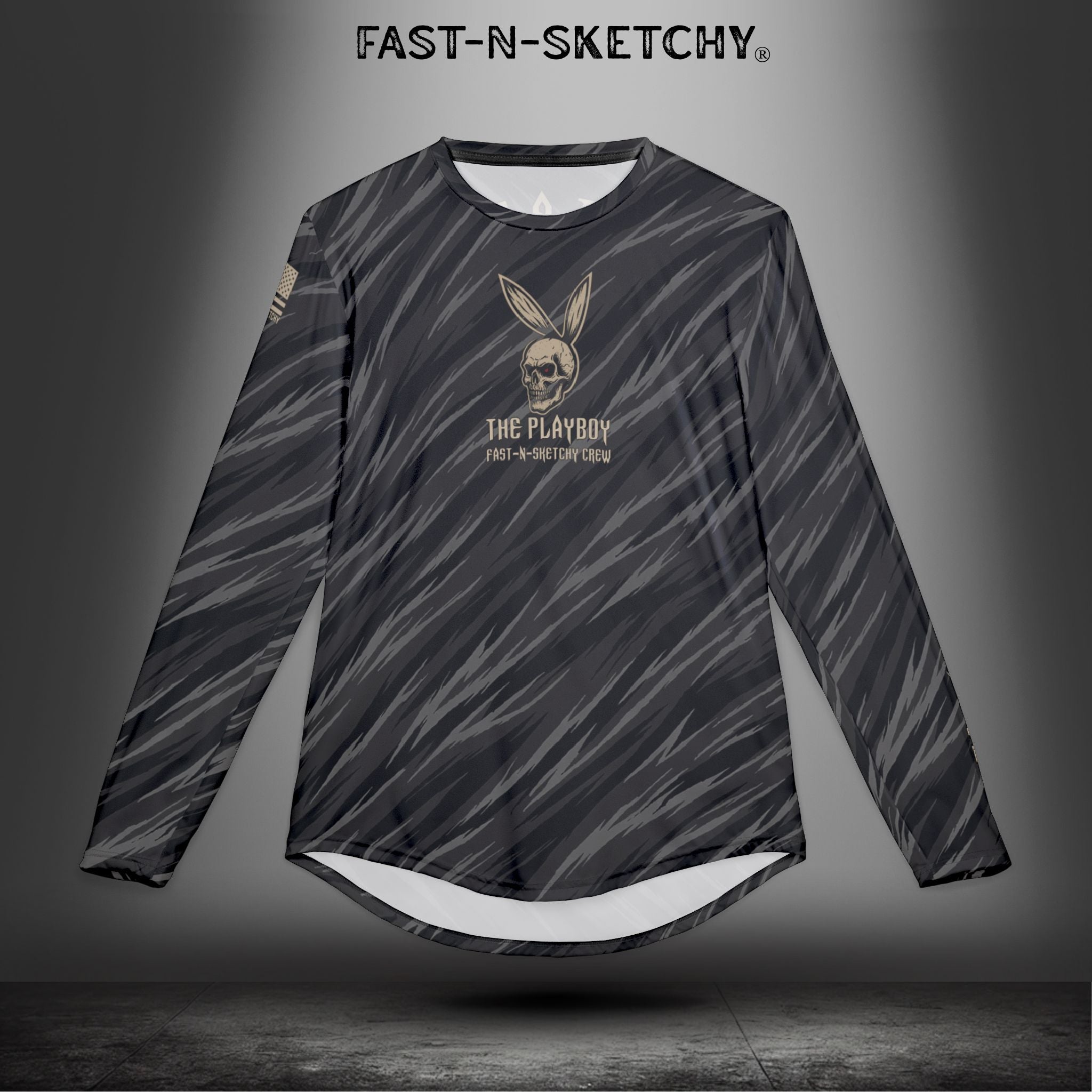 The Playboy "I'm Not a Player, I Just Bang a Lot": Military Edition Riding/Outdoor UV Protection Long Sleeve Shirt