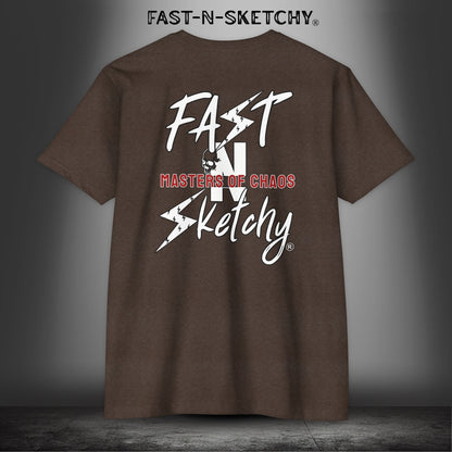 Fast-N-Sketchy Logo Premium Fitted Tee