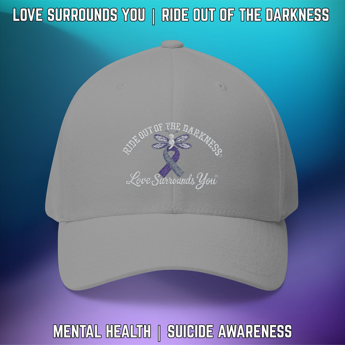 Suicide Awareness Ride Out of the Darkness Flexfit Hat - LSY
