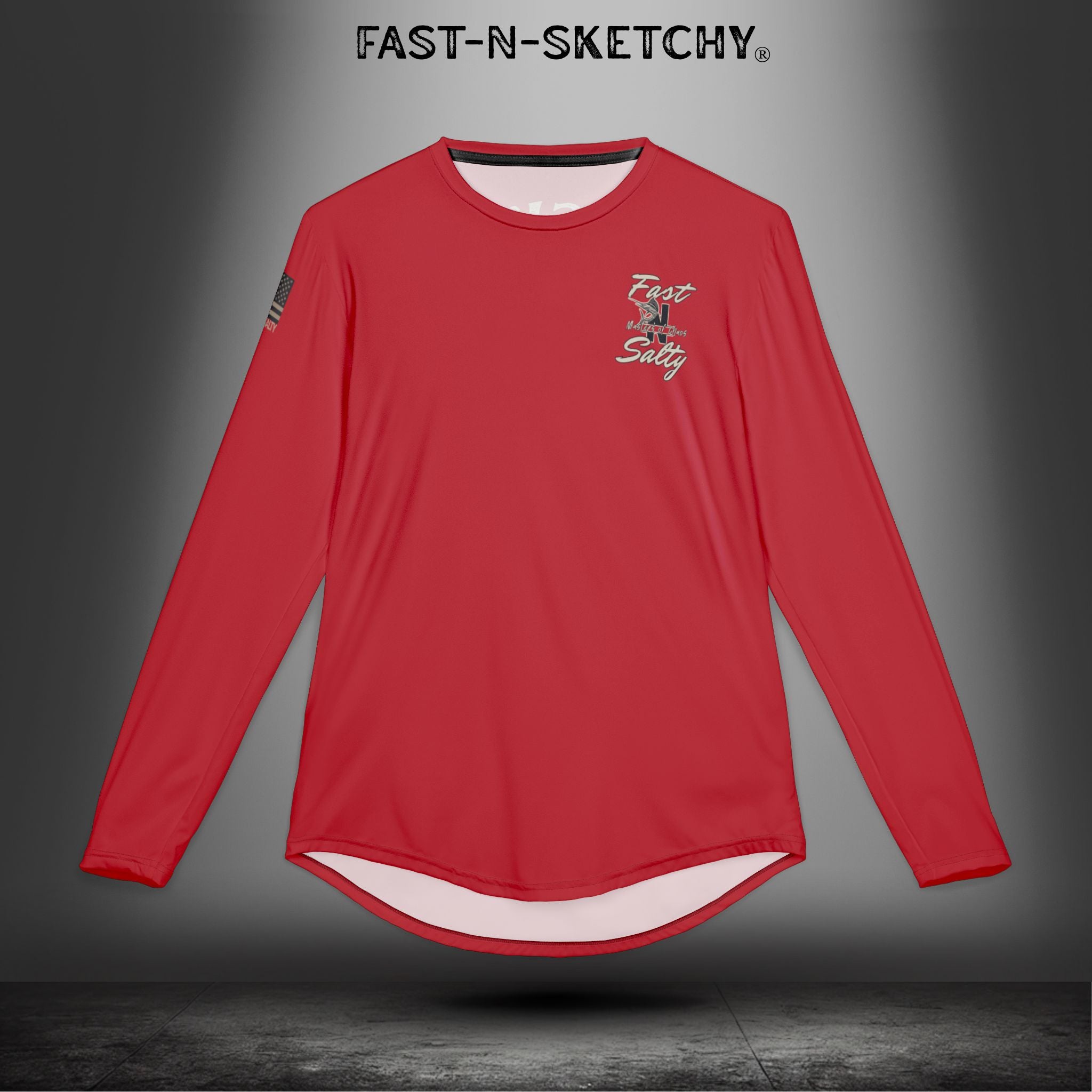 If It Swells, Ride It Fishing / Surfing UV Protection Shirt: Fast-N-Salty