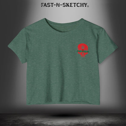 FREE MIND, FREE SOUL, JUST ROLL UP BY STONEY: Crop T-shirt