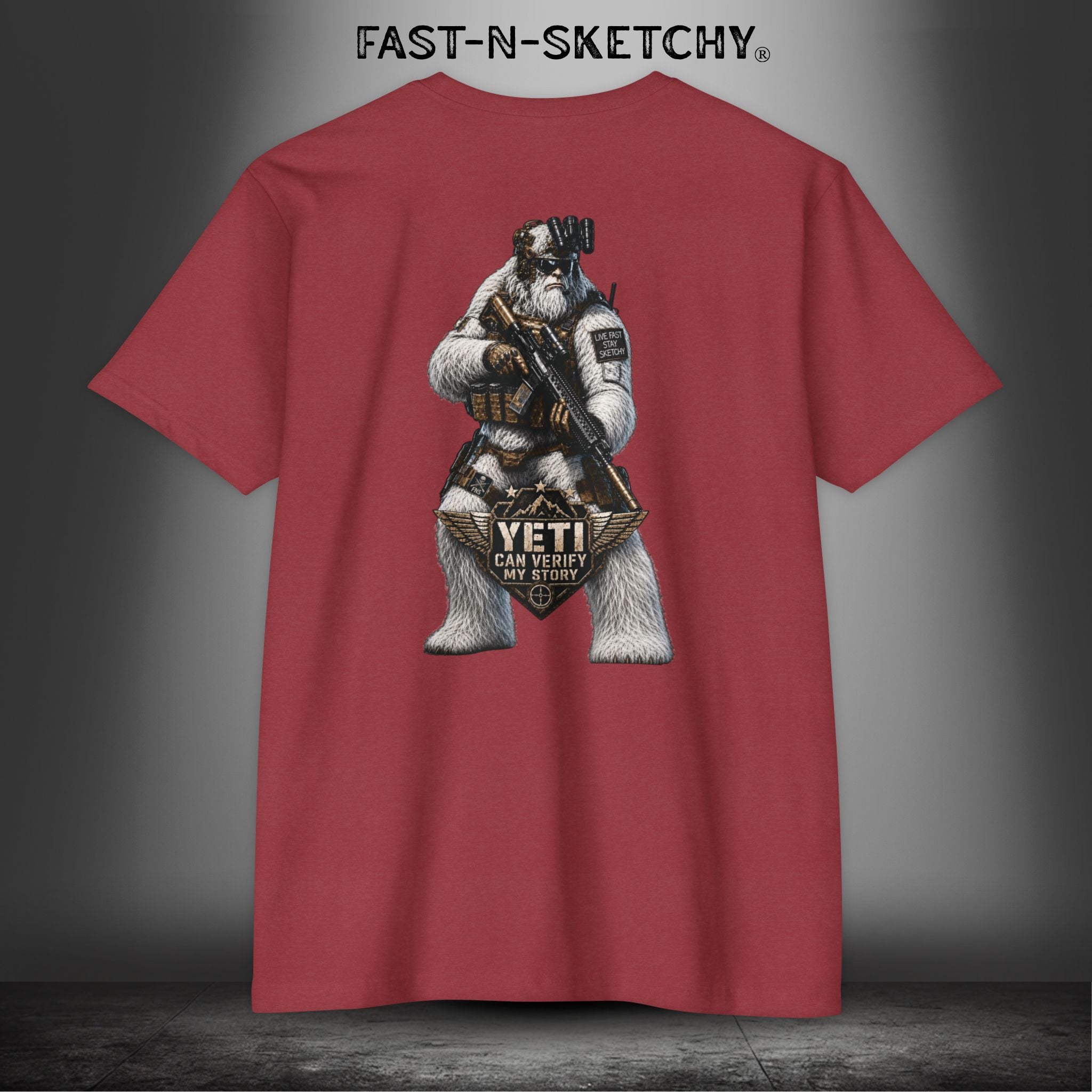 Yeti Can Verify My Story: Military Edition Tee